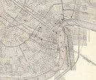 1908 Antique New Orleans Louisiana City Map Street Map Of New Orleans 2607