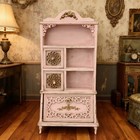 Dollhouse Miniatures Bookcase 1 6 1 12 Scale Display Storage Cabinet Market Kit