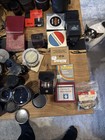 Large Vintage Group Lot Of Camera Equipment Accessories Lens Flash Filter Etc