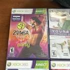 Microsoft Xbox 360 Kinect Sensor   6-game Lot Zumba Dance Central Kinect Sports