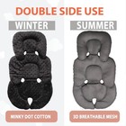 Infant Car Seat Insert  2-in-1 Reversible Infant Car Seat Head Support For Girls