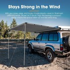 Vehicle Awning 6 6ft X 8 2ft - Roof Rack Pull Out Side Awning 54ft   Sun Shade Up