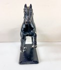 Vintage Cast Iron Rearing Stallion Horse Still Coin Bank
