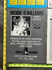 Kiss Wendy O  Williams Ad Clipping Wow Album 4pc Lot Plasmatics Vintage Kiss