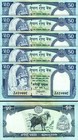 Nepal 50 Rupees Nd 1983  Unc  10 Pcs Lot  P-33c  Sign 13