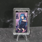 Heavy Silver Plated 1 Oz  999 Copper Art Bar Neon Glitch Veil   Vice  50