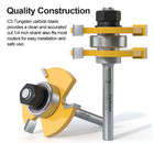 Juego De 2 Brocas Leng  eta Y Ranura  3 Dientes  V  stago 1 4   Nuevo