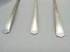 Four 1847 Rogers Bros Ambassador Silverplate 7  Gumbo Soup Spoons 1919