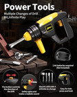 Tool Set With Tool Box   Electronic Toy Drill  Pretend Play Kids Construction Ki