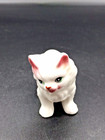 Small Porcelain Bisque White Cat Kitten Figurine So Much Cuteness   