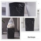 Plastic Square Bathroom Trash Bin Apartment Dorm Home Condos