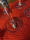 6 Bohemia Hand Made Crystal Champagne Flutes