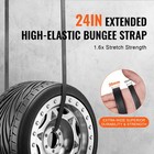 10 Pack 24  Bungee Straps Set Heavy Duty Rubber Bungee Cord W s-hook