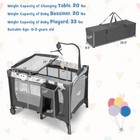 3-in-1 Baby Bassinet Portable Pack And Play W  Removable Changing Table Mattress