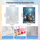 Santa Framed Paint By Numbers Kit For Adults Wall Art Decoration 8x12 In