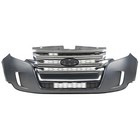 Front Bumper Cover Grille For 2011-2014 Ford Edge Complete Grill Assembly Primed