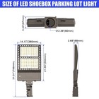 Commercial Led Parking Lot Light 450w With Dusk To Dawn Outdoor Shoebox Fixtures