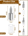 50 Pack Self Tapping Cabinet Shelf Support Pegs Silver