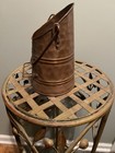 Vintage Turkish Copper   Brass 7  Scuttle - Hand Hammered - Excellent Condition