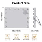 Hollywood Vanity Mirror W  14 Led Bulbs  Touch Control  3 Light Modes  10x  Gift