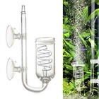 Co2 Diffuser Aquarium Glass Spiral Co2 Atomizer Diffuser Bubble Counter Check 