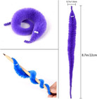60 Pcs Magic Twisty Worm Wiggly Fuzzy Worms On A String Toys For Party Supplies 