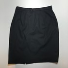 Expressions Skirt Womens 10 Stretchy Pencil Black 20  Career Basics Made In Usa