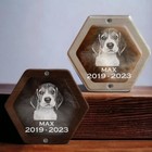 Custom Pet Fur Memorial Box  Personalized Dog Portrait Gift  Loss Of Pet Gifts