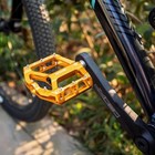 Road mountain Bike Pedals -non-slip Bicycle Flat Pedals Aluminum 9 16  - 3 Gold