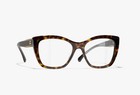 Chanel 3466c Cat Eye Eyeglasses Dark Tortoise 52-17-140 Women New