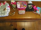 Jojo Siwa Lot  Purse  Jacket Hat 6 New Charms  Watch Art   Activity Ear Buds