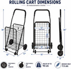 Utility Cart With Wheels To Be Used For Shopping  Grocery  Laundry And Stair Cli