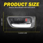 Door Handle Inside Gray Chrome Left Right Pair Set For 2002-2006 Toyota Camry Ea