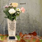 Solar Cemetery Grave Vase With Led For Fresh Artificial Flowers Headstones