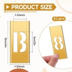 45 Pcs 2 Inch Brass Stencils Letters And Numbers Set
