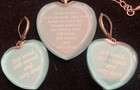 Those We Love Don   t Go Away Acrylic Christian Heart Necklace Earrings 17   -19   