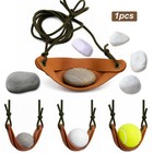 Shepherd-sling For Rock Throwing - Handmade Paracord Leather Throwing Sling S   