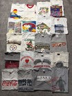Vintage T Shirt Lot Of 20 Tees Modern 90s Sports Nature Band Graphic Size Large