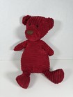 Jellycat Crimson Red Corduroy Cordy Teddy Bear Plush Toy 16   
