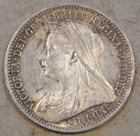 Great Britain 1901 Three Pence Unc