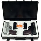New Cyma Twin Spring Airsoft Dual Pistol Combo Pack Set Hand Gun W  Case 6mm Bb