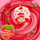 Strawberry Shortcake Scented Cloud Slime     Fluffy Fruity Birthday Party Favor
