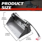 Huayee New  4-in-1 Multi-purpose Bucket For Mini Skid Steer Loader Attachments