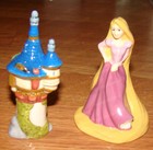 Rapunzel And Tower Salt Pepper Shakers - Department 56  Disney Cermics 6003746