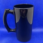 Vintage Black Onyx Glass Beer Mug Barware Glass Cup Stein Tankard Coffee Mug Set
