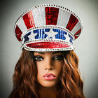 July 4 Usa Costume Men Women Party Festival Hat Uncle Sam Burning Man Military