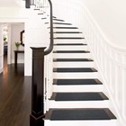 Pure Era Bullnose Non-slip Carpet Stair Treads 9 5x30  Black 7pc  r022