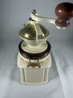 Vintage Porcelain Coffee Canister With Manual Grinder Lid By Herman Dodge   Son