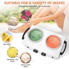 Professional Wax Warmer Double Pot Waxing Kit Heater Machine For Painless Hai   