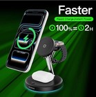 3 In 1 Magsafe Wireless Charger Stand For Iphone Apple Watch Airpods